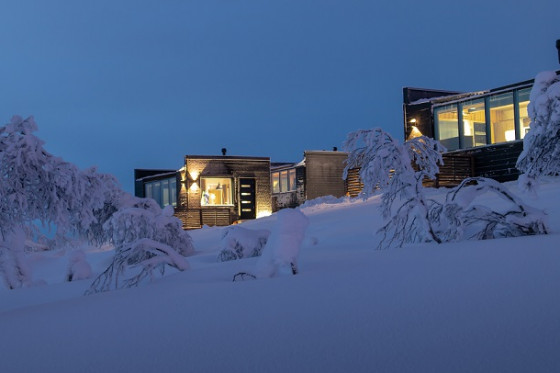 Arctic Glass Cubes in Saariselkä in Lapponia